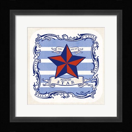 Framed On the Coast Border IV Print