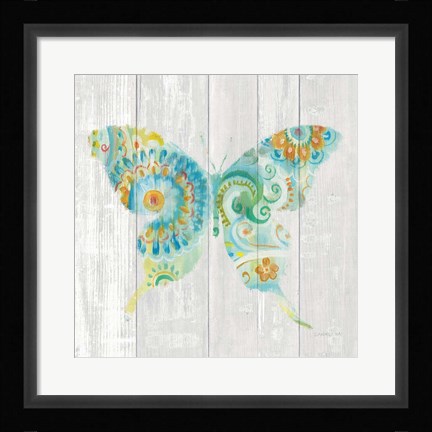 Framed Spring Dream Paisley IX Print