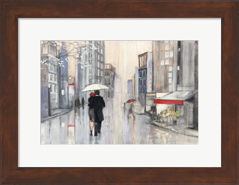 Framed Spring Rain New York Print
