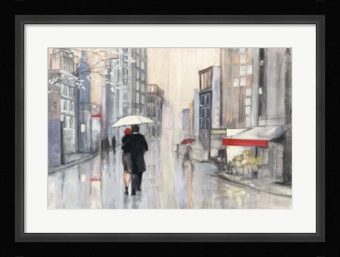 Framed Spring Rain New York Print
