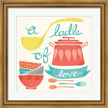 Framed Ladle of Love Print