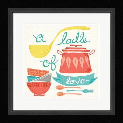 Framed Ladle of Love Print
