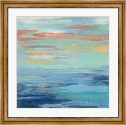 Framed Sunset Beach I Print