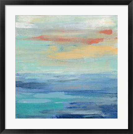 Framed Sunset Beach II Print