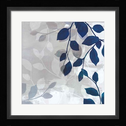 Framed Leaves in the Mist I Print