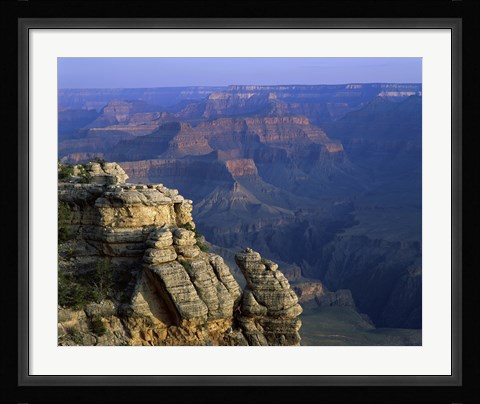 Framed High angle view of rock formation, Grand Canyon National Park, Arizona, USA Print
