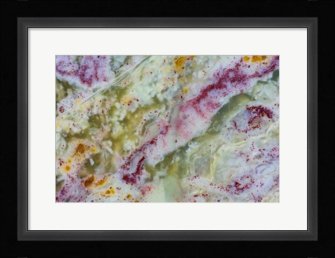 Framed Australian Green Opalite 1 Print