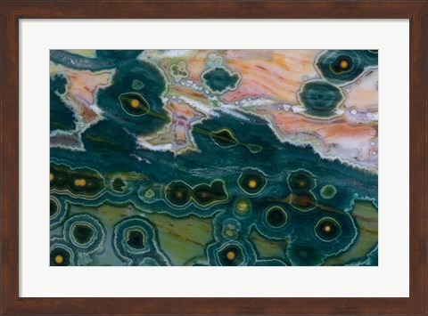 Framed Ocean Jasper from Madagascar 3 Print