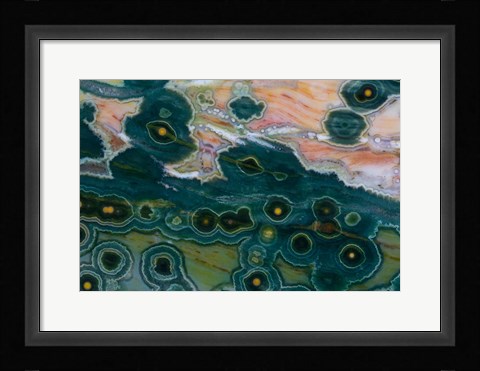 Framed Ocean Jasper from Madagascar 3 Print