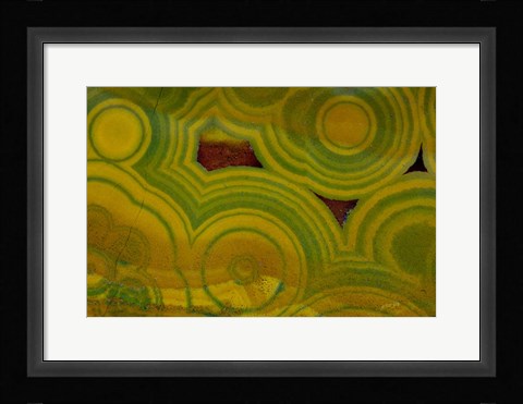 Framed Ocean Jasper from Madagascar 7 Print