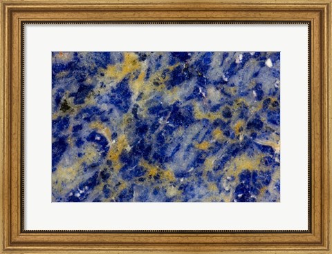 Framed Blue Sodalite 1 Print