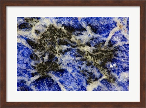 Framed Blue Sodalite 2 Print