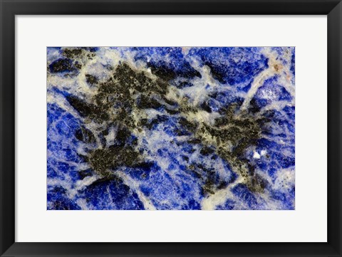 Framed Blue Sodalite 2 Print