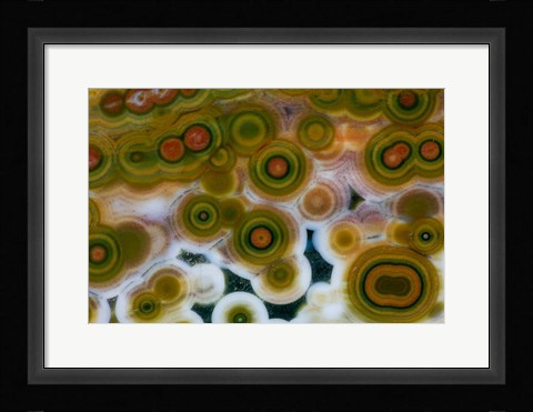 Framed Ocean Jasper from Madagascar 2 Print
