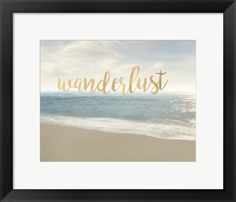 Framed Beach Wanderlust Print