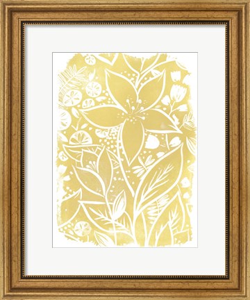 Framed Garden Batik IX Print