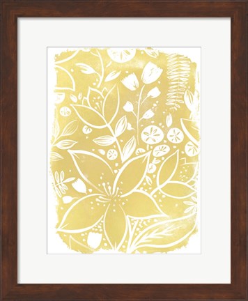Framed Garden Batik X Print