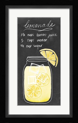 Framed Summer Drinks II Print