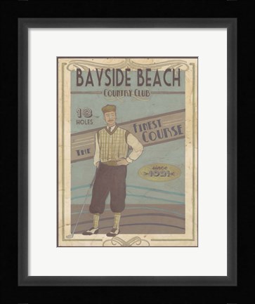 Framed Retro Golf II Print