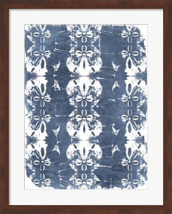 Framed Batik Shell Patterns I Print