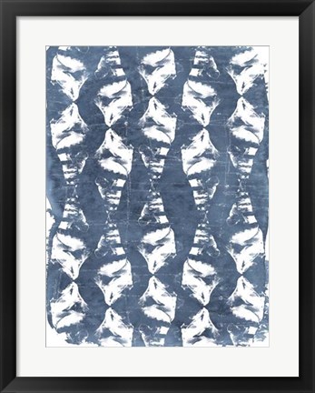 Framed Batik Shell Patterns IV Print