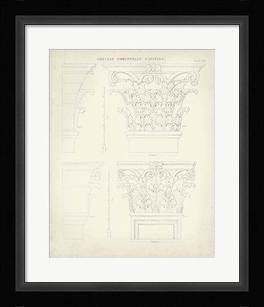 Framed Greek &amp; Roman Architecture III Print