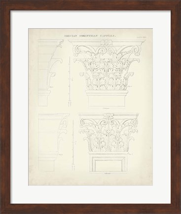 Framed Greek &amp; Roman Architecture III Print