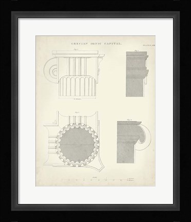 Framed Greek &amp; Roman Architecture VI Print