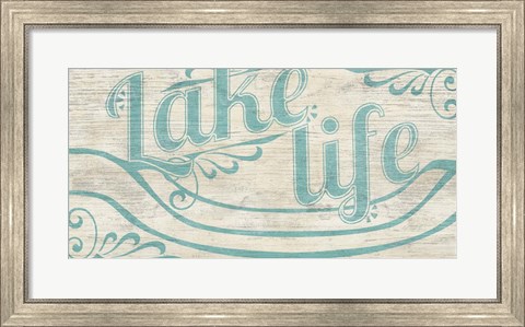 Framed Lake Life I Print