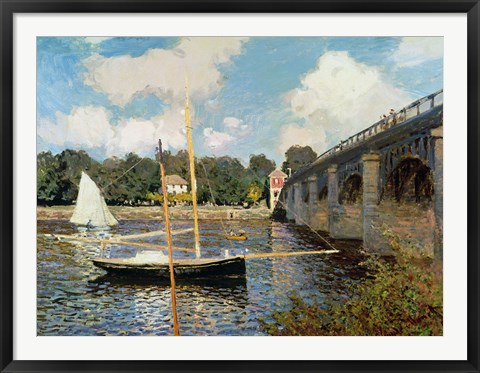Framed Seine at Argenteuil Print