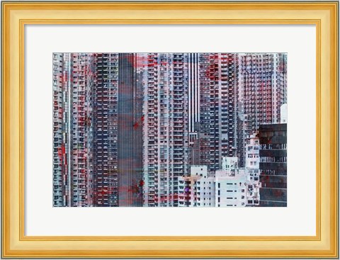 Framed Hong Kong Sky 7 Print