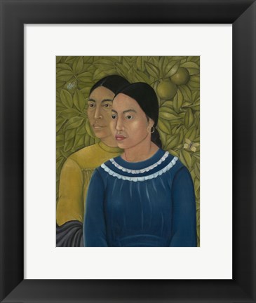 Framed Dos Mujeres (Salvadora y Herminia), 1928 Print