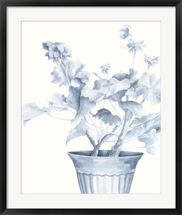 Framed Blue Geranium II Print