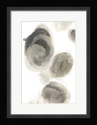 Framed Water Stones I Print