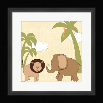 Framed Baby Jungle IV Print