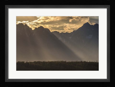 Framed Mountain Light Print