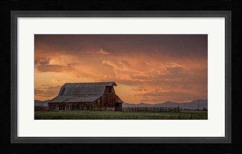 Framed Stormy Barn 02 Print