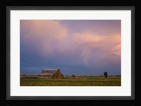 Framed Stormy Barn 03 Print