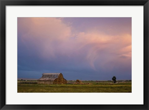 Framed Stormy Barn 03 Print
