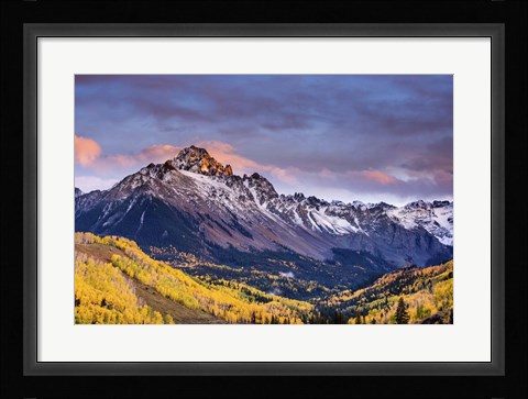 Framed Mountain Foliage 02 Print