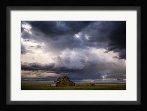 Framed Stormy Barn 04 Print