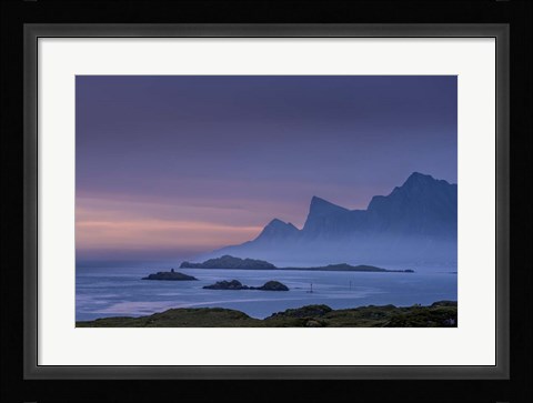 Framed Misty Landscape Print