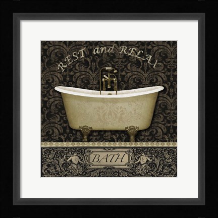 Framed Bath I Print