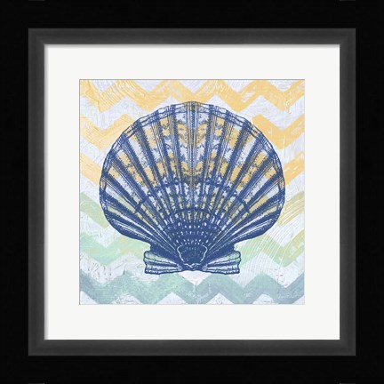 Framed Chevron Shell Print