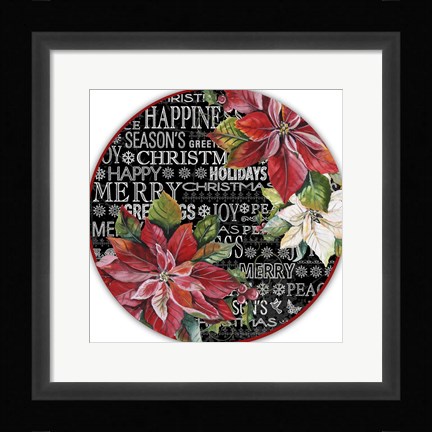 Framed Christmas Chalkboard Print