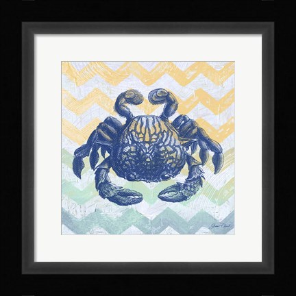 Framed Sea Creatures - Crab Print
