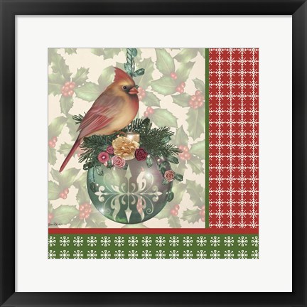 Framed Holly &amp; Berries 2 Print