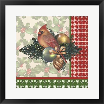 Framed Holly &amp; Berries 4 Print