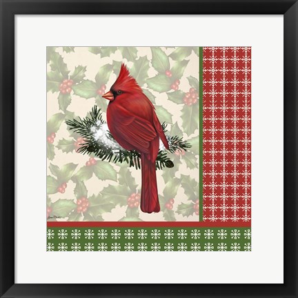 Framed Holly &amp; Berries 6 Print