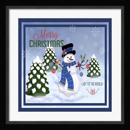 Framed Merry Christmas I Print
